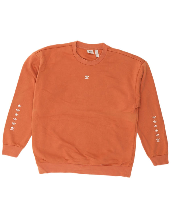 Damska bluza Adidas Graphic Oversized Sweter UK 10 Mała Pomarańczowa Bawełna