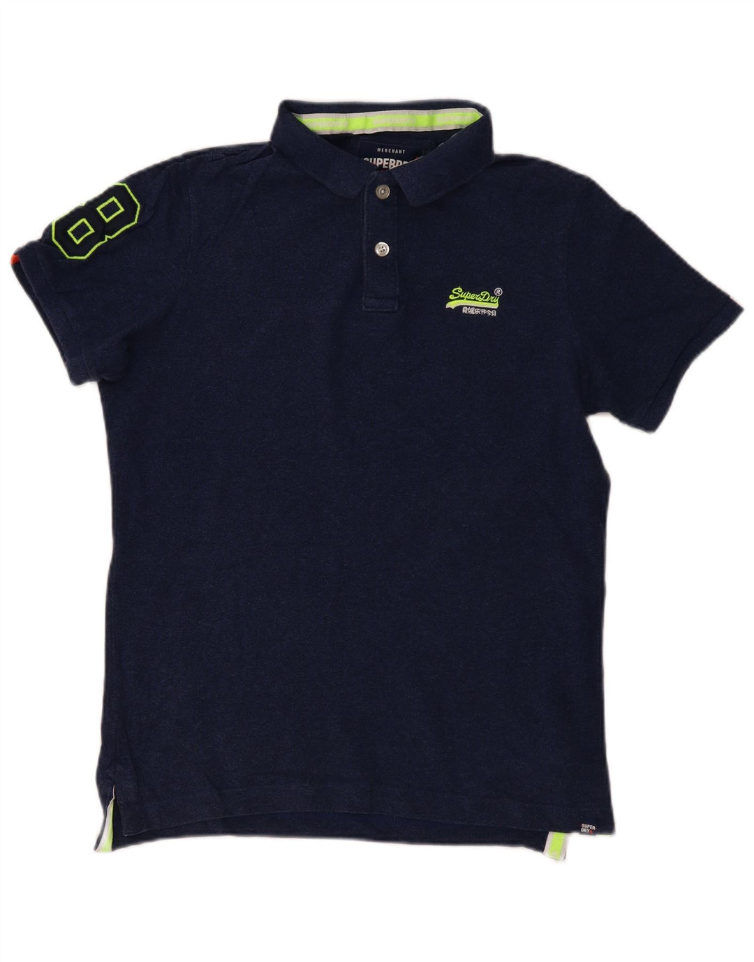 Męska koszulka polo Superdry z grafiką XL, granatowa, bawełniana
