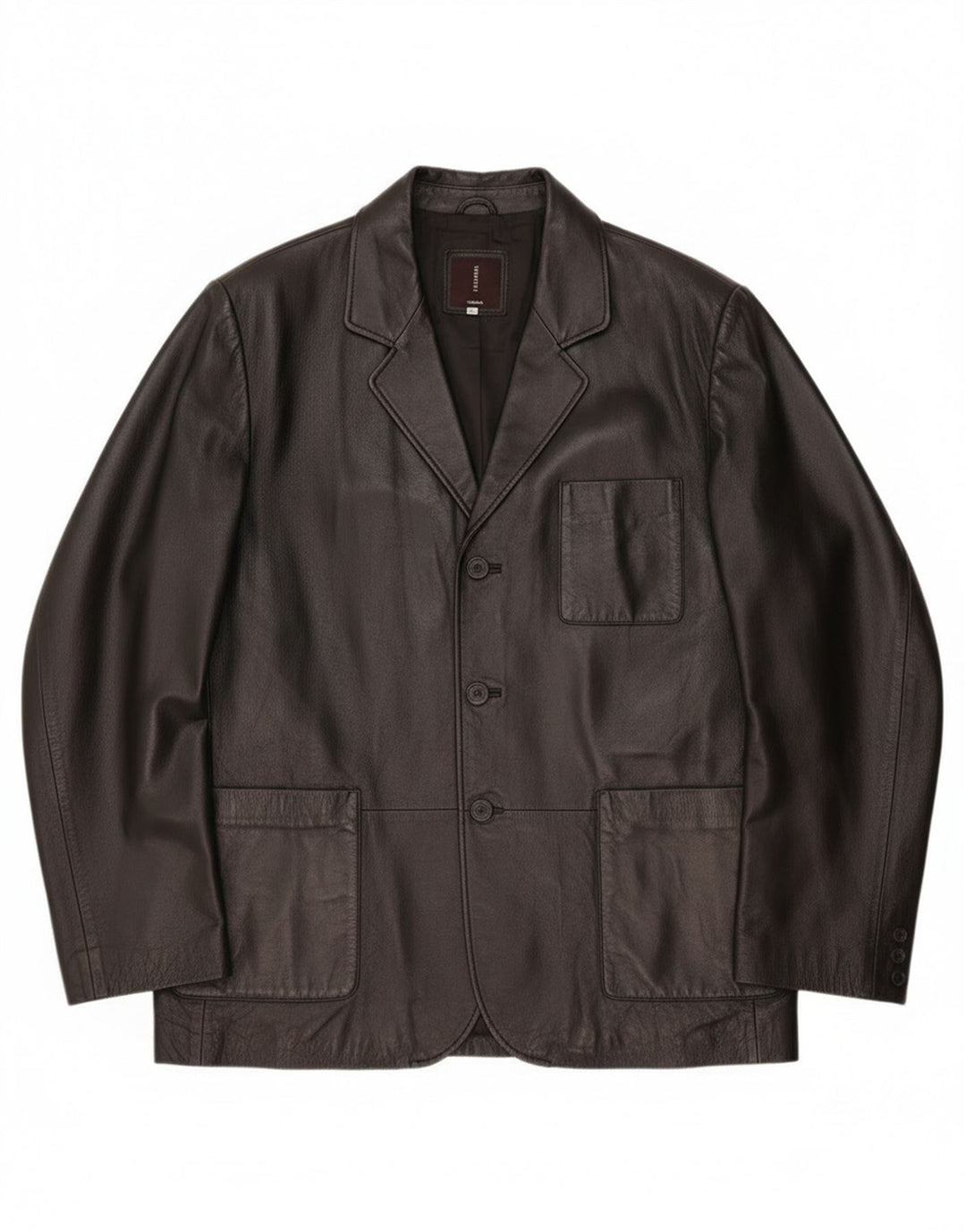 Conbipel Męska kurtka skórzana IT 56 2XL Czarna skóra