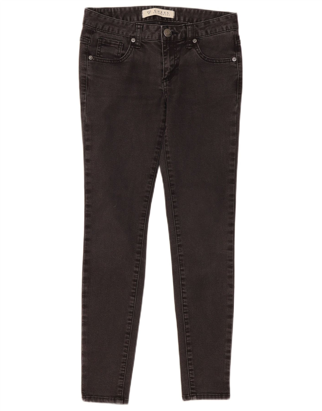 Damskie jeansy skinny GUESS W27 L28 Szara bawełna