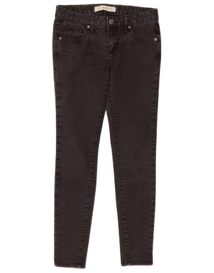 Damskie jeansy skinny GUESS W27 L28 Szara bawełna