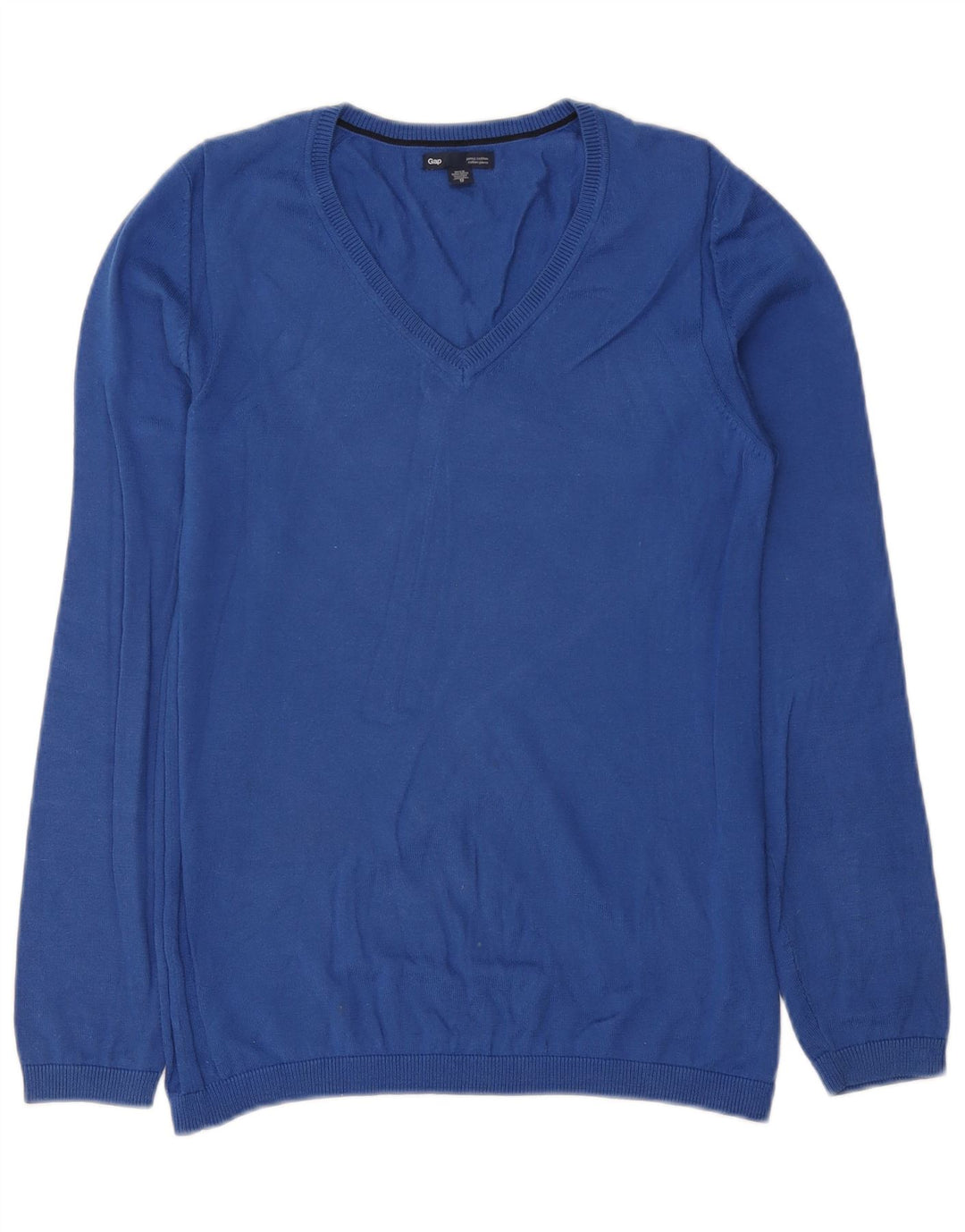 Męski sweter Gap z dekoltem w kształcie litery V, XS, niebieski, bawełniany