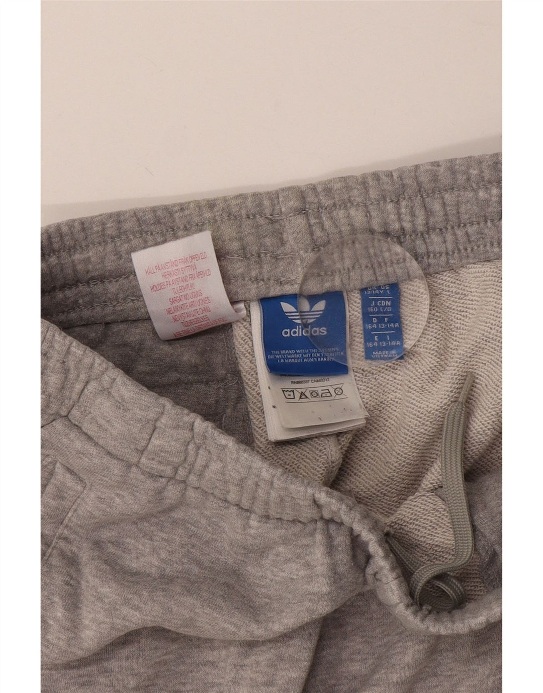 Chłopięce spodnie dresowe ADIDAS Joggers 13-14 lat Szara bawełna