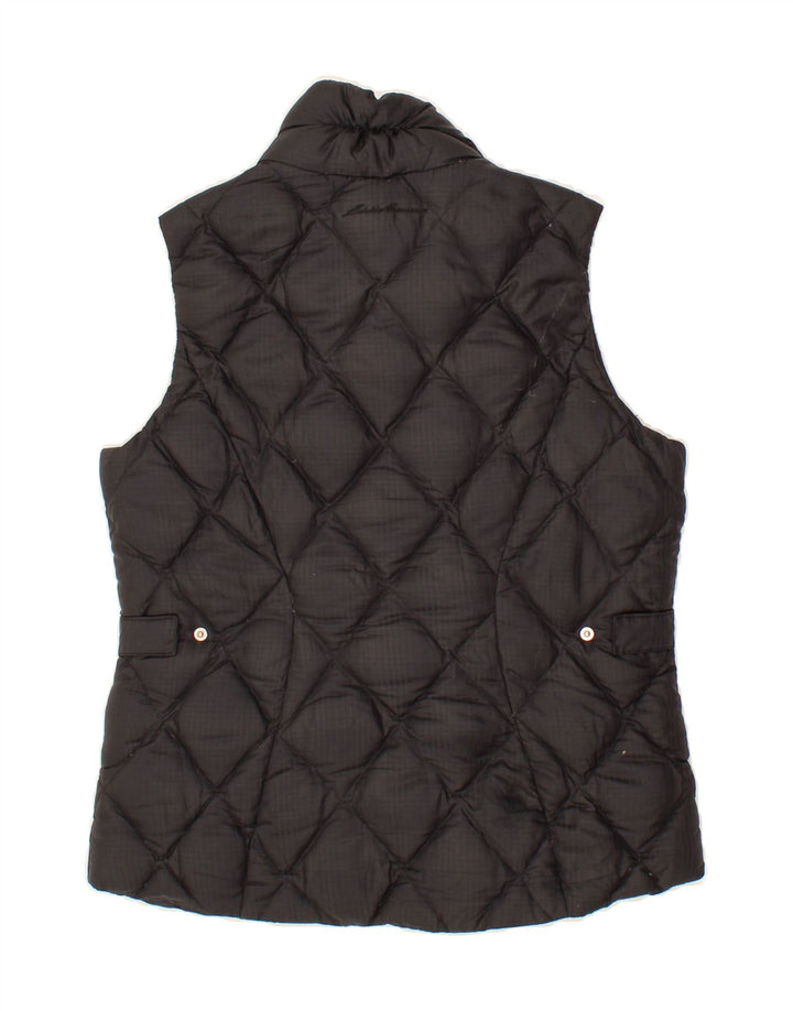 EDDIE BAUER Womens Padded Gilet UK 10 Small Black Nylon Vintage Eddie Bauer and Second-Hand Eddie Bauer from Messina Hembry 