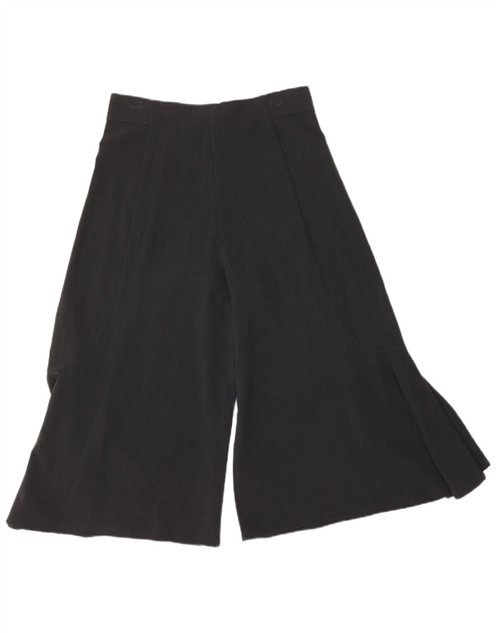 Spodnie damskie Zara Cullotes Capri, małe W26 L19, czarny jedwab