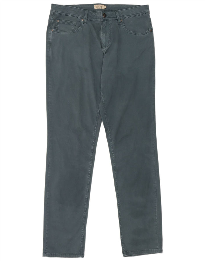 Męskie spodnie typu slim casual Dack's W34 L32 Zielona bawełna