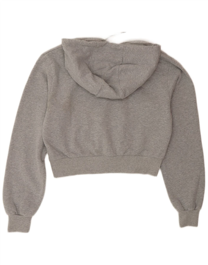 Damska bluza z kapturem Ellesse Crop Graphic Oversize UK 12 Medium Grey
