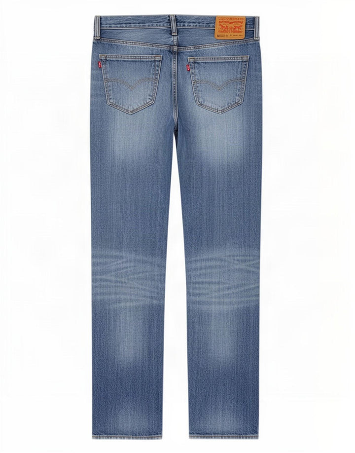 Damskie jeansy Levi's 501 Straight W33 L38 Niebieskie bawełniane