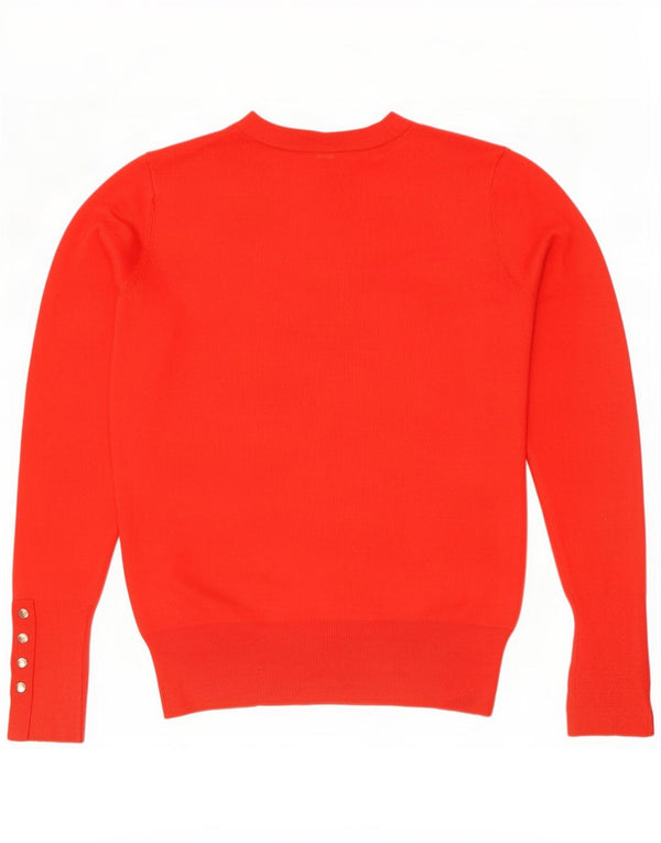 Sweter damski Zara z dekoltem w łódkę UK 10 Small Red