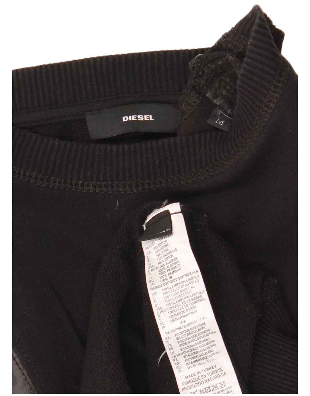 Bluza damska Diesel UK 14, średnia czarna bawełna