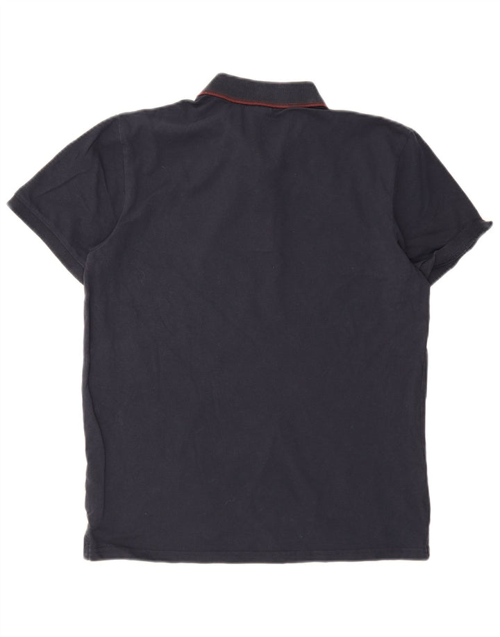 Męska koszulka polo JACK & JONES, średnia, granatowa, bawełniana