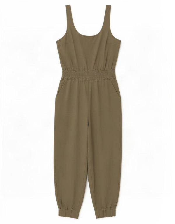 Damski kombinezon bez rękawów Abercrombie & Fitch, UK 10, mały, khaki, poliester