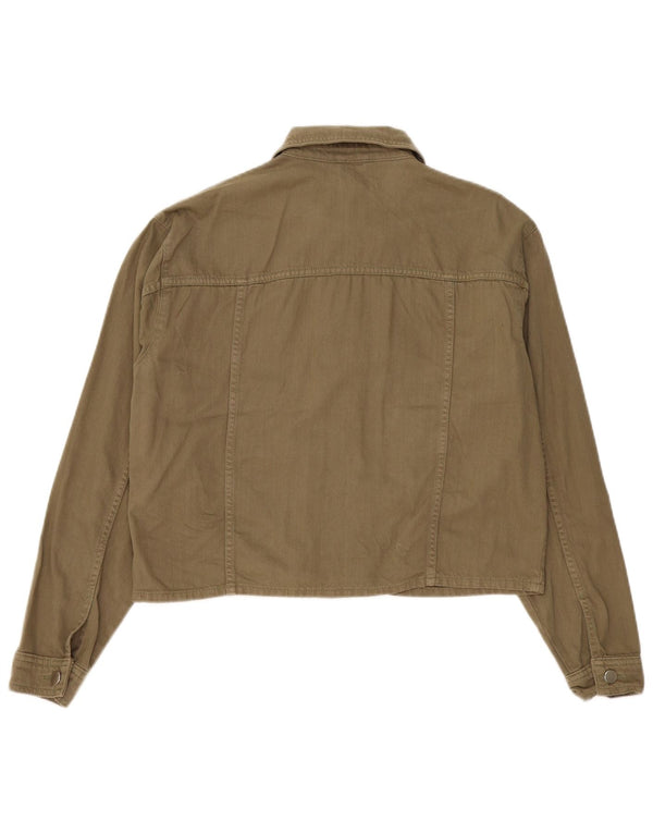 Damska kurtka bomberka oversize Topshop UK 14, średnia bawełna khaki