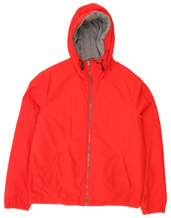 Męska kurtka bomberka z kapturem Benetton UK 38 Medium Red Sports