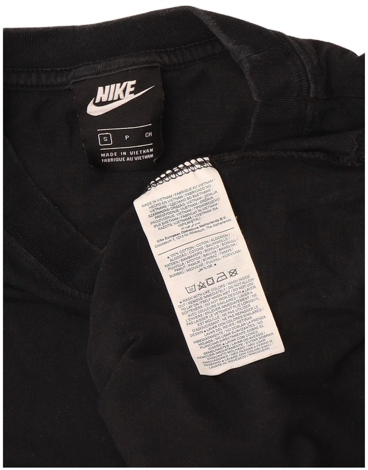 T-shirt męski Nike, mały, czarny, bawełniany
