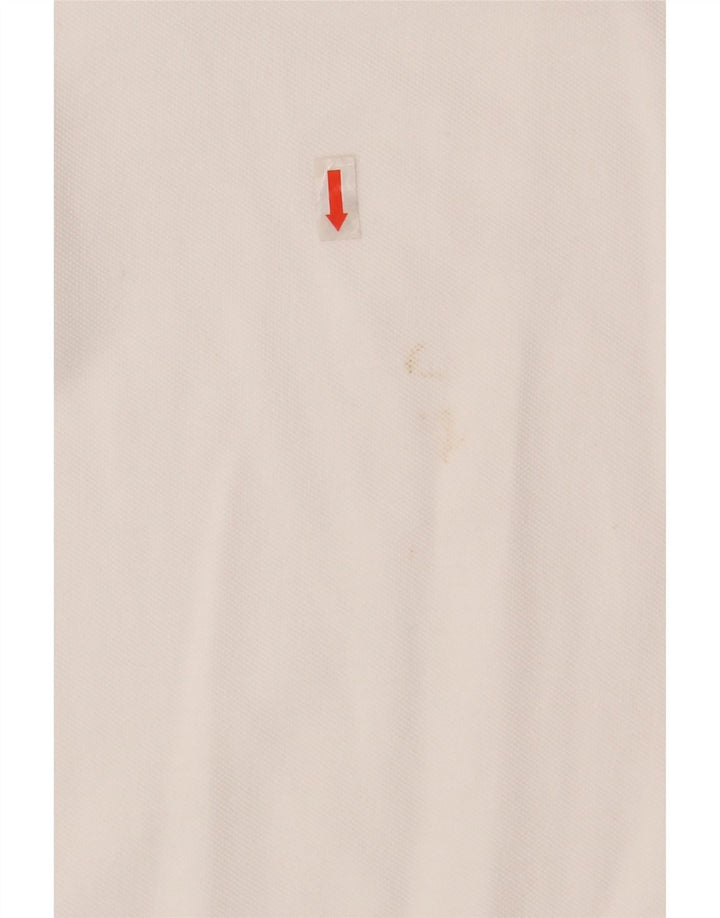 KAPPA Mens Polo Shirt Large White Cotton Vintage Kappa and Second-Hand Kappa from Messina Hembry 