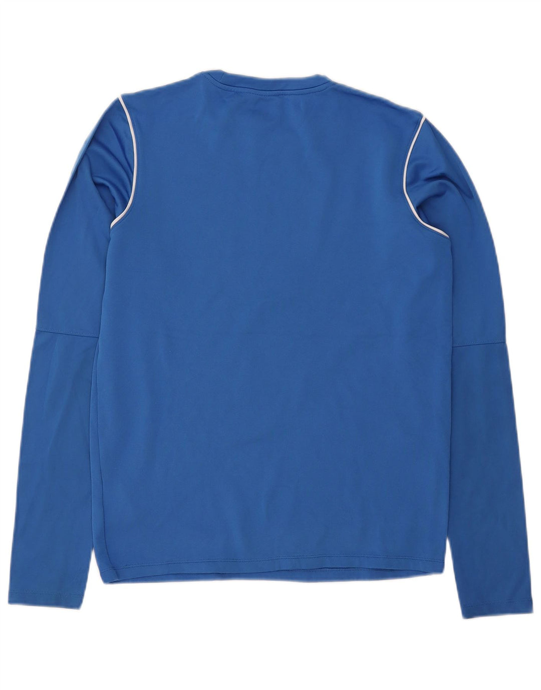 Męska koszulka NIKE Dri Fit z długim rękawem, mała, niebieska, z poliestru