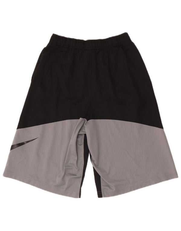 Chłopięce spodenki sportowe Nike Dri Fit Graphic 13-14 lat XL, czarne, z blokami kolorów