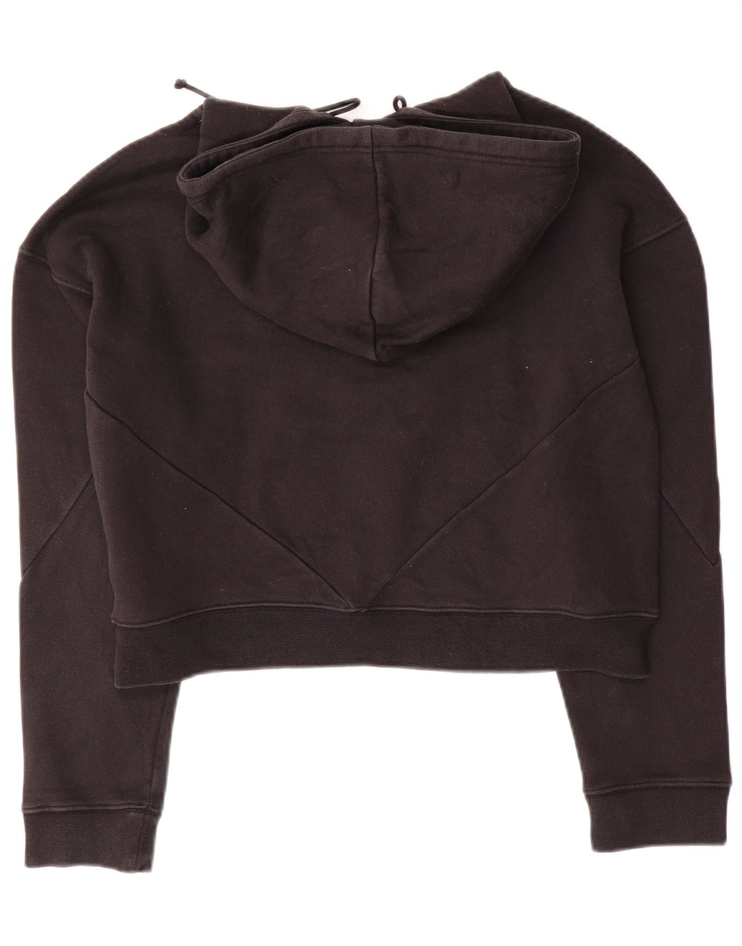 Damski sweter oversize z kapturem ADIDAS z grafiką UK 10, mały, czarny, bawełniany