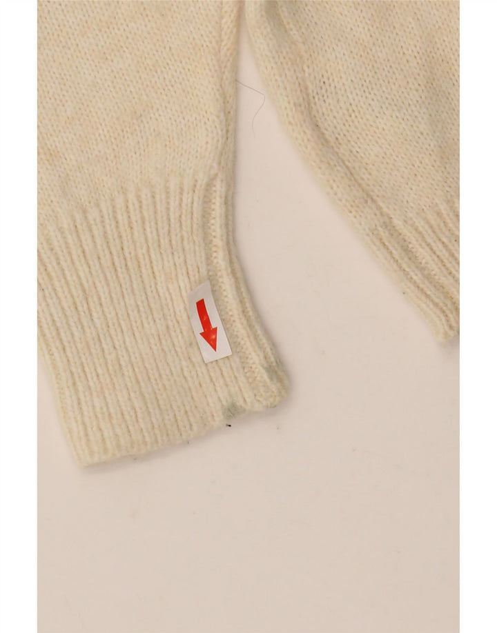 Sweter damski Marks & Spencer z okrągłym dekoltem, UK 14, średni biały