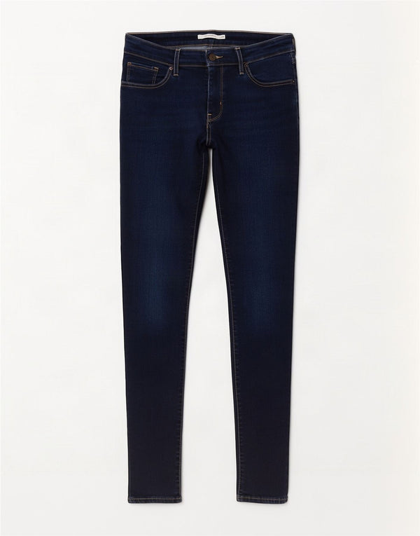 Damskie jeansy Levi's 711 Skinny W29 L30 Granatowa bawełna
