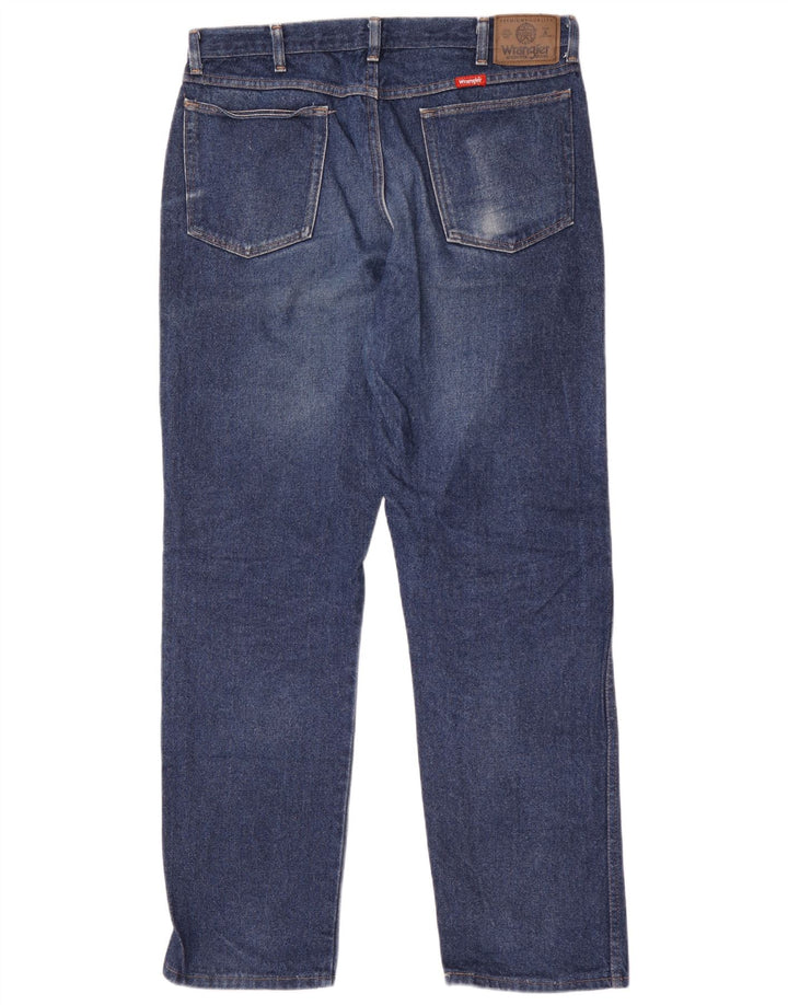 Męskie proste dżinsy Wrangler W34 L32 niebieskie