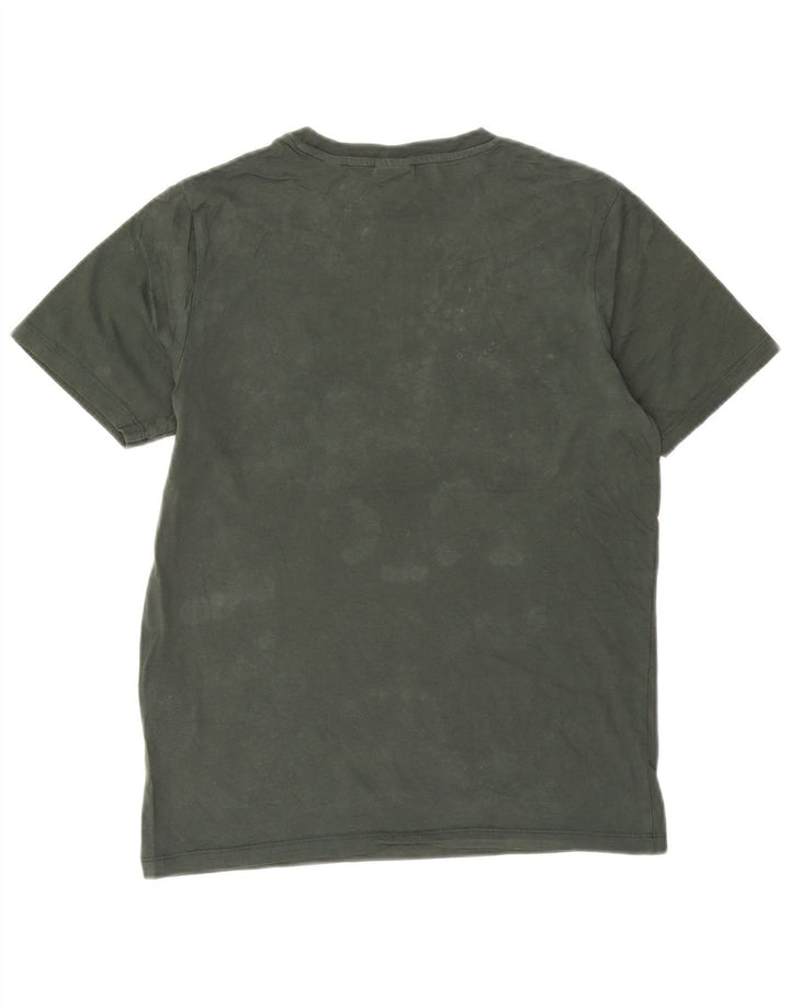 Męski T-shirt z grafiką Jack & Jones, bawełniany, średni zielony