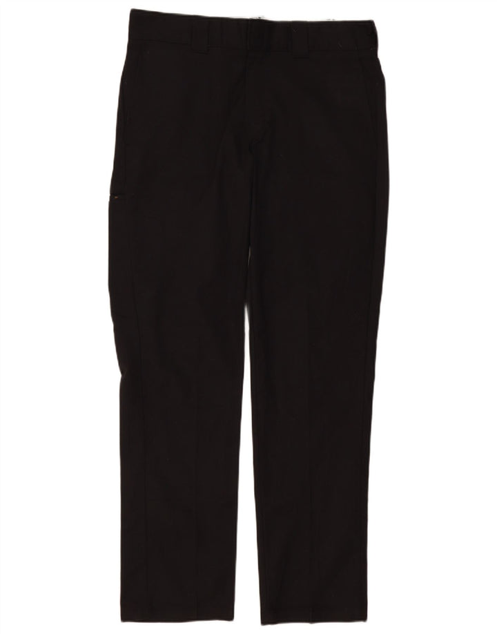 Męskie, wąskie, zwężane spodnie cargo DICKIES W34 L32, czarny poliester