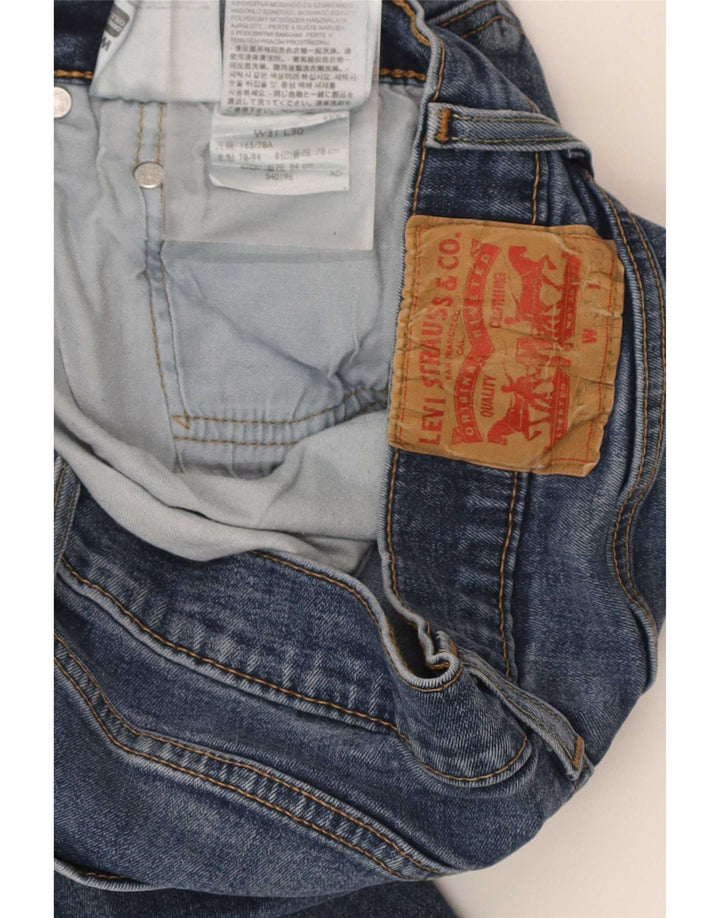 Męskie proste dżinsy Levi's W31 L30 Niebieskie bawełniane