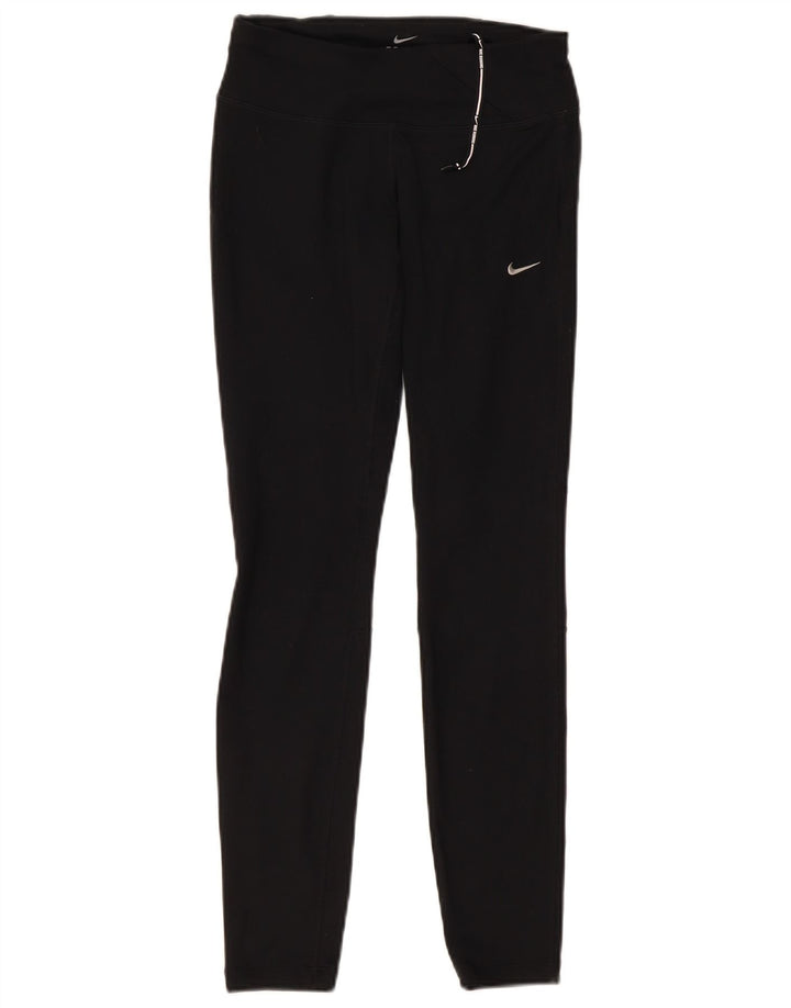 Damskie legginsy NIKE Dri Fit UK 6 XS, czarny poliester