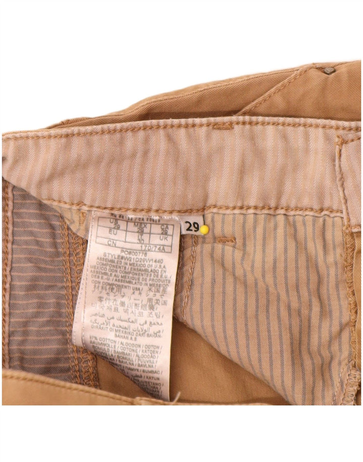 Guess Damska mini spódniczka W29 Średni beż, bawełna