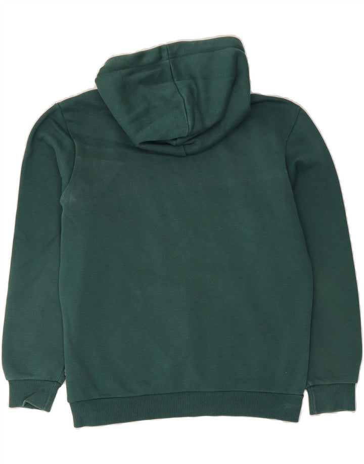 PUMA Womens Oversized Hoodie Jumper UK 6 XS Green Polyester Vintage Puma and Second-Hand Puma from Messina Hembry 