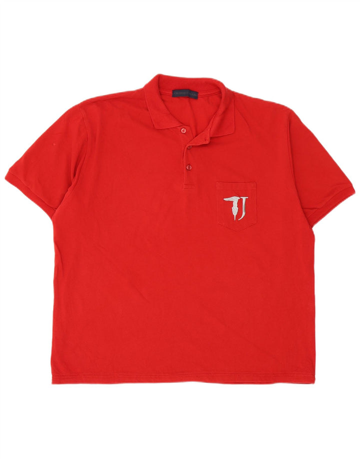 Męska koszulka polo XL Trussardi Jeans w kolorze czerwonym