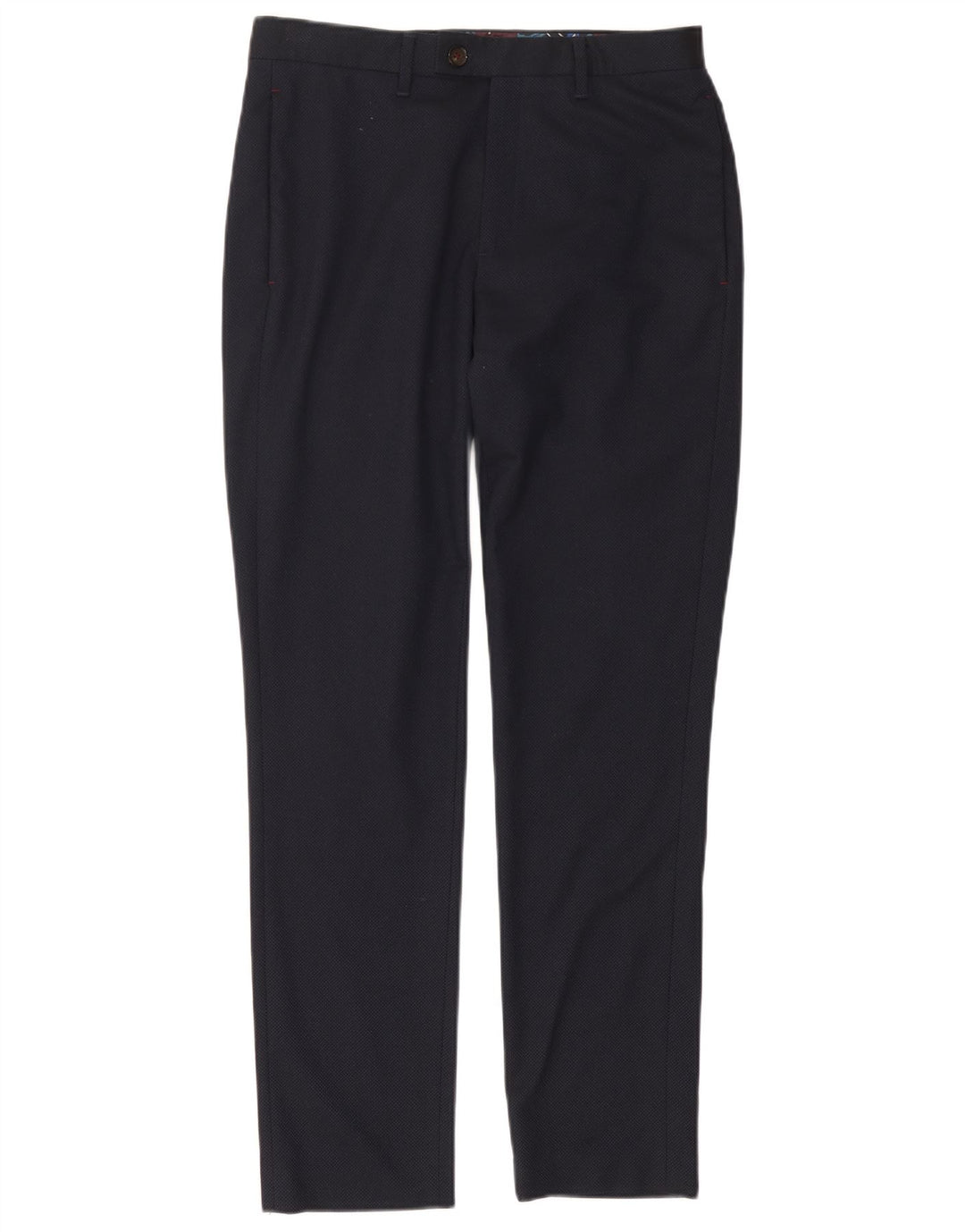 Męskie spodnie garniturowe slim fit TED BAKER W30 L30 granatowe
