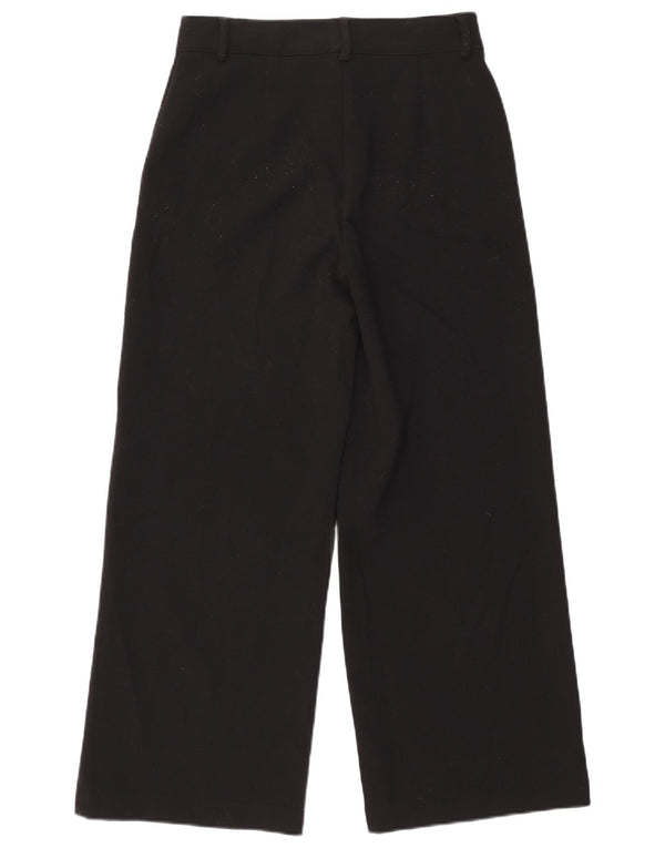 Marks & Spencer Damskie spodnie codzienne z wysokim stanem UK 10 Small W27 L28 Czarne