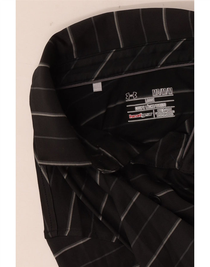 Męska koszulka polo Under Armour Heat Gear w średnie czarne paski