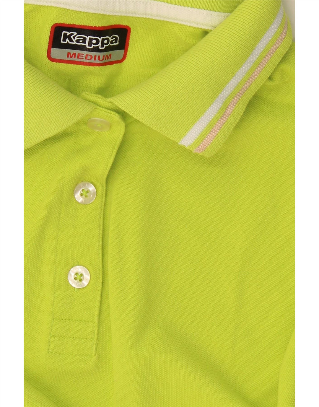 KAPPA Womens Polo Shirt UK 12 Medium Green
