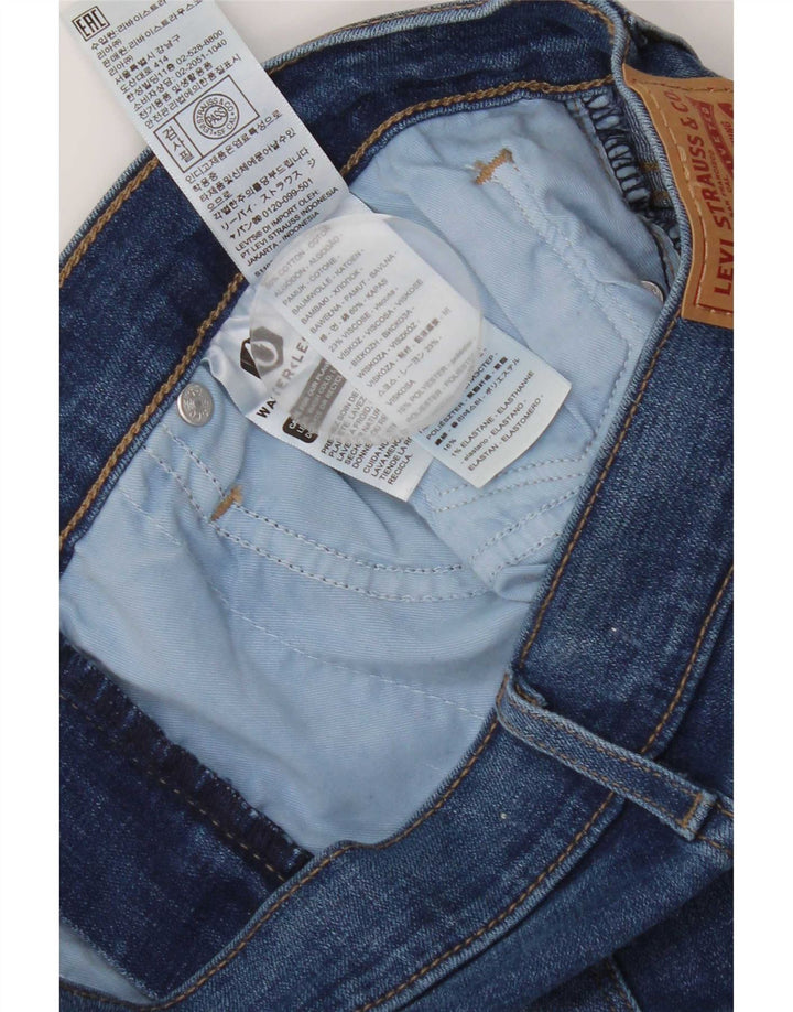 Damskie jeansy Levi's 312 Shaping W28 L30 Niebieska bawełna