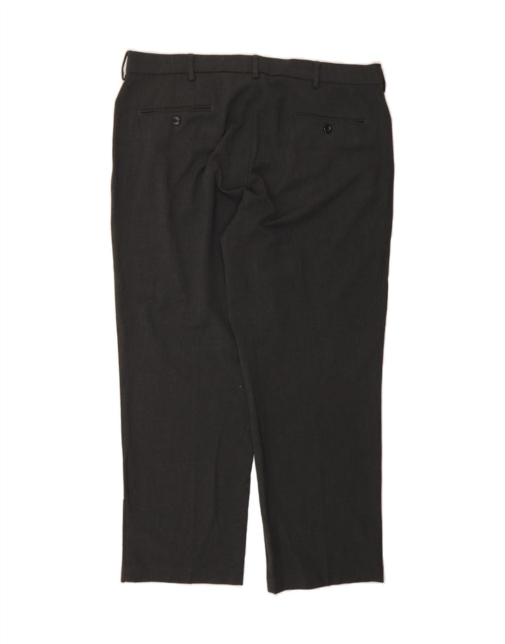 DOCKERS Mens Straight Casual Trousers W38 L30 Black Polyester Vintage Dockers and Second-Hand Dockers from Messina Hembry 