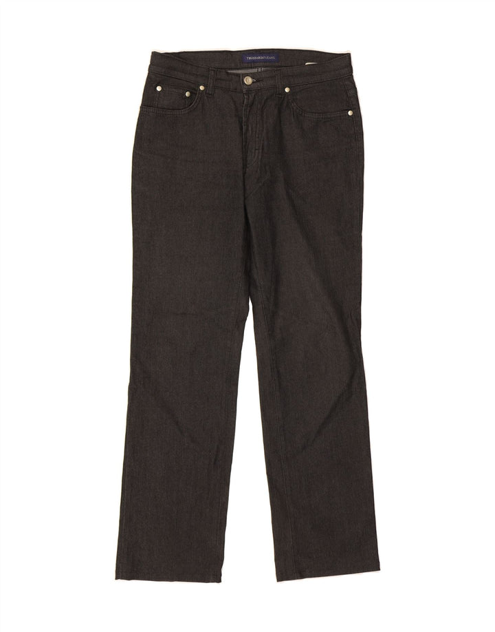 TRUSSARDI JEANS Womens Straight Jeans W29 L30 Grey Cotton Vintage Trussardi Jeans and Second-Hand Trussardi Jeans from Messina Hembry 