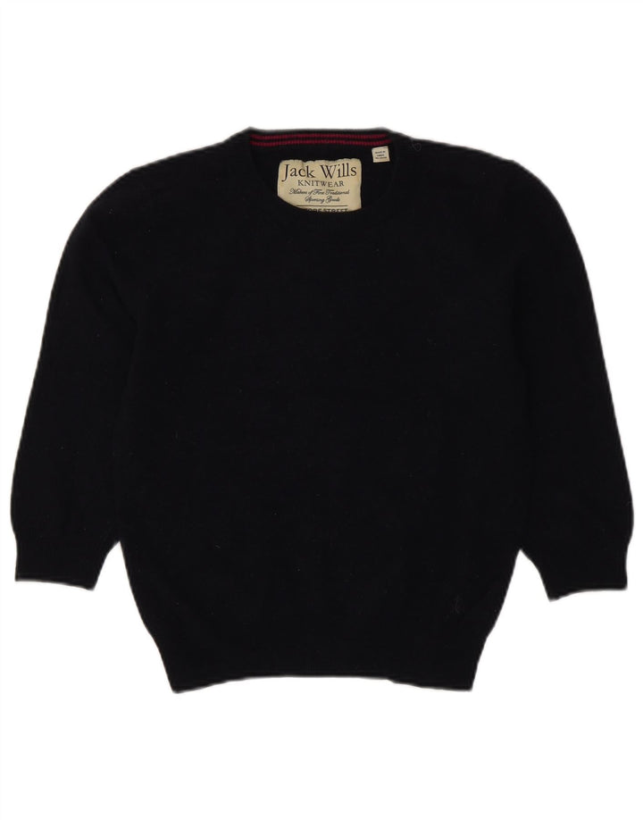 Sweter damski Jack Wills z okrągłym wycięciem pod szyją, UK 12, średni granatowy