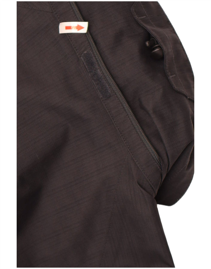 Męska kurtka przeciwdeszczowa Jack Wolfskin UK 40, duża, czarna, poliestrowa