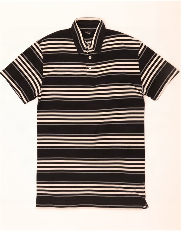 Męska koszulka polo Paul Smith, mała, czarna, bawełniana w paski