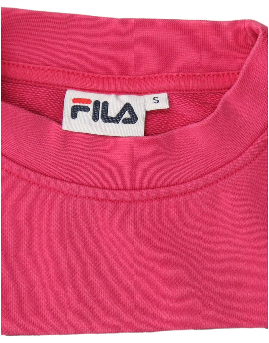Damski sweter oversize FILA UK 10, mały, różowy, z blokami kolorów