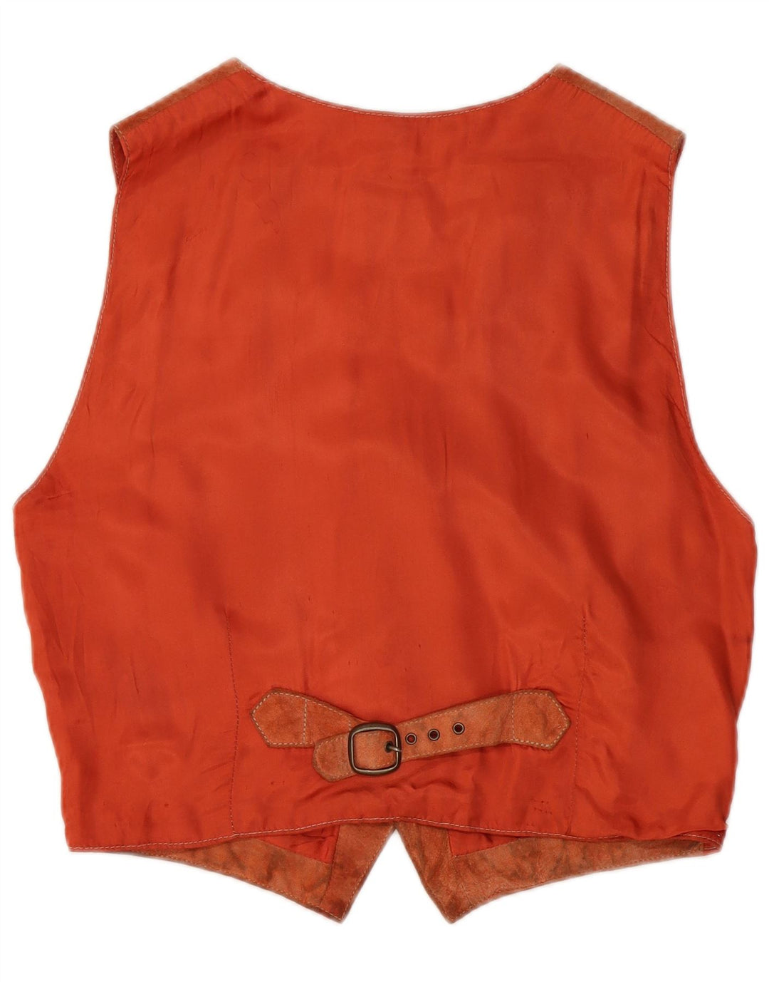 Zamszowa kamizelka męska w stylu vintage, mała brązowa skóra