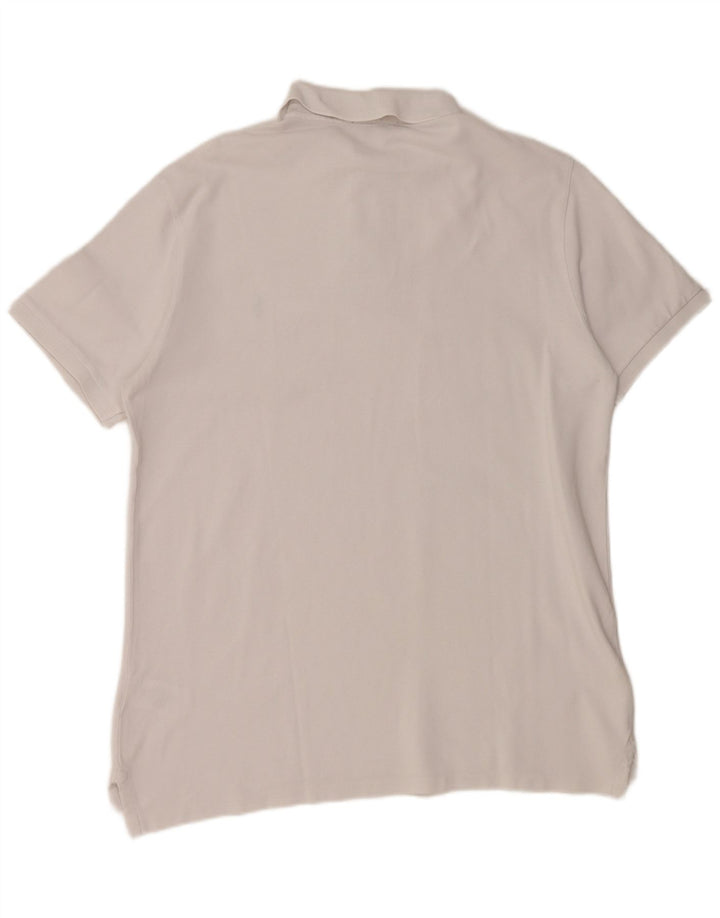 POLO RALPH LAUREN Męska koszulka polo slim fit, duża, biała, bawełniana