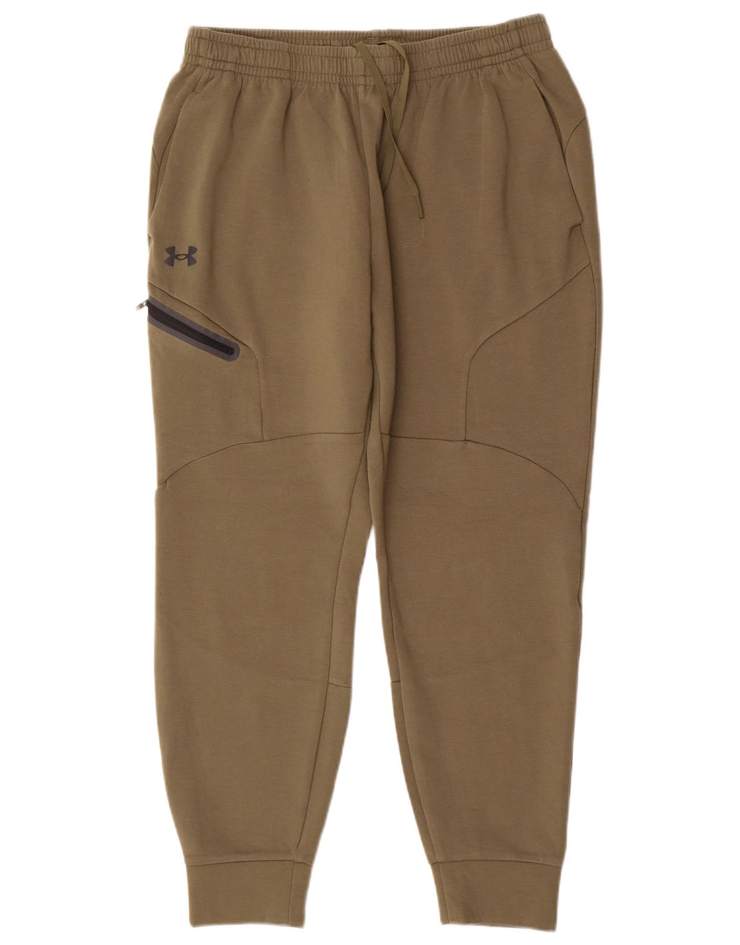 Męskie spodnie dresowe Under Armour Joggery, duże, khaki, poliester