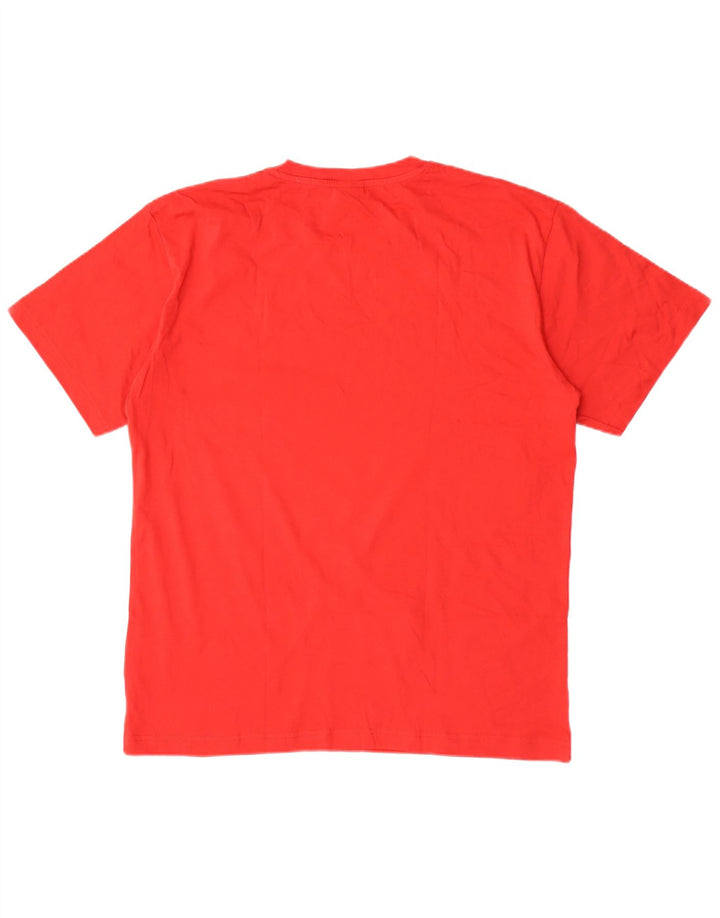 T-shirt męski Lotto Top XL, czerwony, bawełniany
