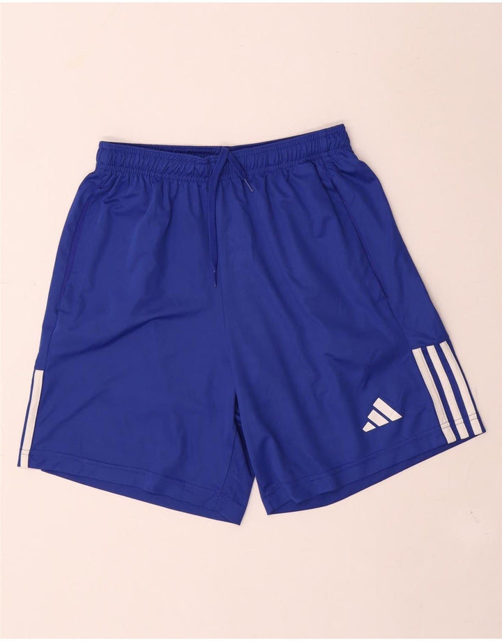 Męskie spodenki sportowe Adidas Aeroready, małe, niebieskie, poliestrowe