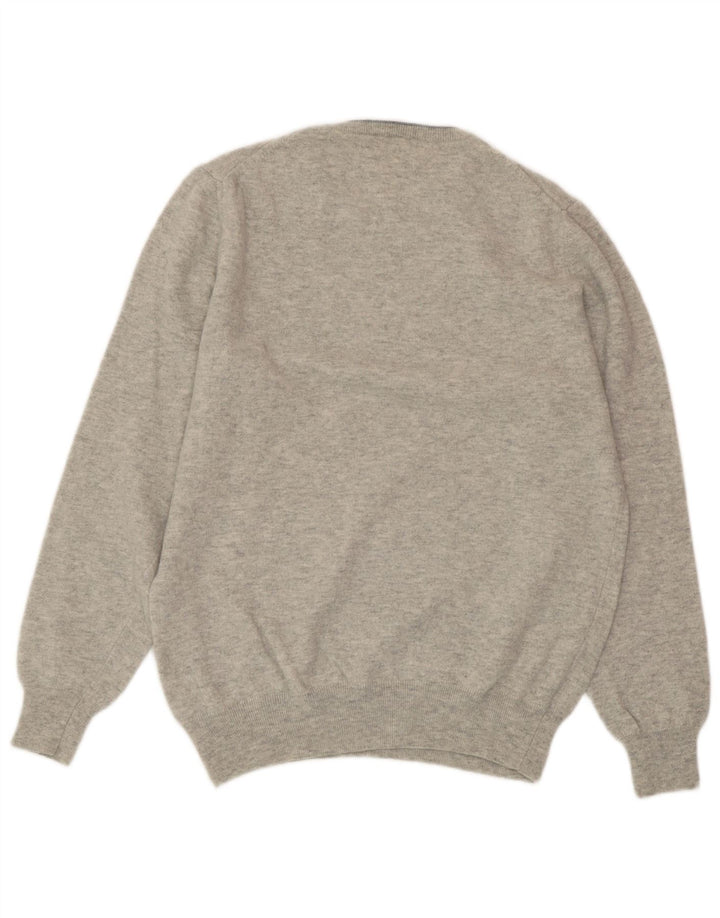 BROOKSFIELD Damski sweter z okrągłym dekoltem IT 52 2XL Szara wełna